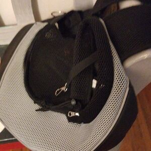 Gray and Black Pet Carrier Backpack - Comfortable Travel Carrier for Dogs